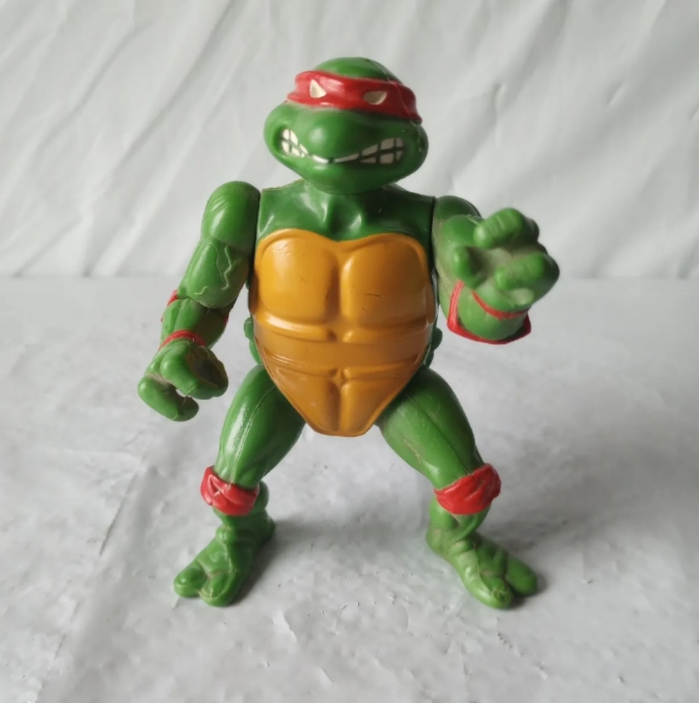 Vtg 1988 Teenage Mutant Ninja Turtles Raphael Action Figure 4" Playmates…